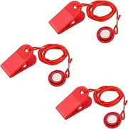 3pcs Magnetic Safety Switch, Universal Treadmill Magnet Safety Key Round Magnet Treadmill Safety Key Replacement Treadmill Magnets for Most Treadmills