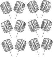 SEWOART 12pcs Bonsai Fertilizer Box Plants Succulent Fertilizer Container Fertilizer Garden Containers Fertilizer Mesh Baskets Flower Fertilizer Basket Stainless Steel Silver