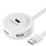 CR106 USB2.0 Circular Hub with 4 Ports USB Hub Extender Extension Connector for Phone / Tablet / Computer