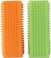 Hollow Rubber Pet Dog Cat Hair Remover, 2Pcs Carpet Block Roller Sofa Hollow Rubber Cleaner Brush,Dog Hair Sofa Hollow Rubber Cleaner Brush,Hollow Rubber Pet Hair Block Roller Cleaner Brush for Carpet
