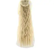 2 Pcs Long Curly Hair Pony Tail Hairpieces Drawstring Ponytails Synthetic In Hair Extension for Women