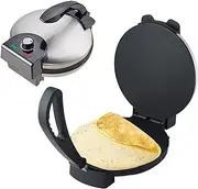 Roti Maker Chapati Maker Machine, Household Electric Pancake Maker, Non-Stick Tortilla Maker for Crepes, Crepes, Pizzas with Double-Sided Heating and Anti-scalding Handles