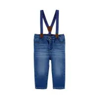 在飛比找momo購物網優惠-【OSHKOSH】淺藍牛仔吊帶褲(原廠公司貨)
