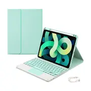 Keyboard Case For iPad Air 4/iPad Air 5/iPad Pro 11 Magnetic Detachable with Touch Panel Pen Slot-MintGreen