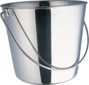 Balde de aÃ§o inoxidÃ¡vel resistente - 2 quartos - Armazenamento durÃ¡vel de ...