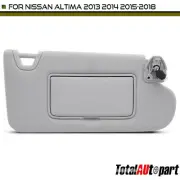 Gray Sun Visor with Mirror & Light for Nissan Altima 2013-2018 Passenger Right