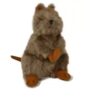 DINKI DI ENDANGERED AUSSIE QUOKKA STUFFED ANIMAL PLUSH TOY 16cm **FREE DELIVERY*
