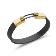 Mindfulness Bracelet - 100% Silicone Rubber Band with Brass Closure, CBT Tool...