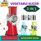 KitchenVegetable Food Manual Rotary Drum Grater Chopper Slicer Fruit Cutter