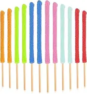 Prasacco 12 Pcs Mini Dusters for Cleaning, Crevice Cleaning Tool, Microfiber Detail Duster Sticks, Gap Dust Cleaner for Car Vent/Blind/Fan