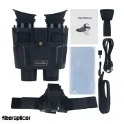 NV8000 4K 3D Night Vision Binoculars Infrared Head Mounted for Hunting Camping