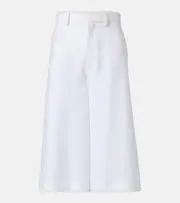 [Loro Piana] Loro Piana Drake high-rise linen culottes AU 6 white