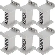 Gadpiparty 6pcs Train Track Bridge Support for Boy Girl Train Toy Accessories Lightweight Sturdy Design for for Building Creative Railway Layouts