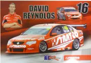 Holden Commodore VE Stratco #16 David Reynolds V8 Supercars Signed Poster