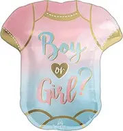 Anagram SuperShape The Big Reveal Boy or Girl? Gender Reveal Foil Balloon