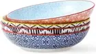 Pasta Bowls, 33Oz Large Salad Bowl, Stoneware Serving Bowl Plates Set of 4 for K