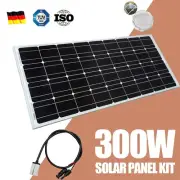 300W 12V Solar Panel Kit Mono Caravan Home Off Gird Battery Charging Power Bank