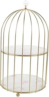 [LOEFLIFA] Double Layer Makeup Organizer Rack Stylish Desktop Storage for Bathroom Vanity Sundries Organizer for Skincare Products Practical Space Saving