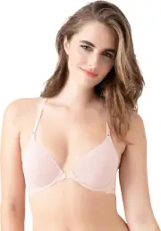 B.tempt'd by Wacoal b.tempt’d Inspired Eyelet Contour Bra Rose Smoke Pink 32DD