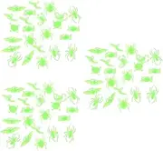 TOYANDONA 3sets Luminous Spider Rings Glow Dark Halloween Party Favors Ring for Halloween Decor for Parties and Celebrations 24pcs*3