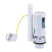 Toilet Dual Flush Valve with Push Button, Toilet Flush System Replacement Adj...