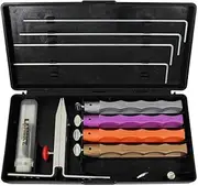 Lansky LKDMD 4-Stone Deluxe Diamond System Precision Knife Sharpening Kit, Multicolour