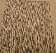Wenge Palmwood composite wood veneer 6" x 8" thin fleece backing 1/64" thickness