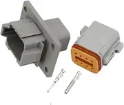 Xiaojiang Store 5 Sets DT Waterproof Wire Connector DT04-8P-L012 Male and Female 8 Pin Automotive Sealed Plug with Pins