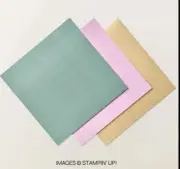 Stampin Up FINE SHIMMER 12x12 Paper Pack Soft Succulent Fresh Freesia Gold