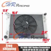 ALLOY ALUMINUM RADIATOR for HOLDEN Commodore VN VG VP VR VS V6 3.8L +12 FAN