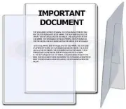 Lot of 10 BCW 8.5 x 11 Rigid Topload Photo /Document Holders with Built In Stand