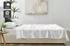 Matt Blatt Bamboo Cotton Sheet Set (White, Double), Bed Sheets, Bed & Bath