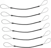 ERINGOGO 6pcs Mobile Phone Straps Lanyards Pen Lanyard Tether Stylus Pen Elastic Rope Elastic Lanyard Tether Touch Pens Hanging Rope Retractable Stylus Lanyard Tablet Strap Plastic Black