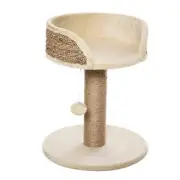 PawHut Cat Tree Tower Basics with Bed, Scratching Post, Activity Centre, Kitten