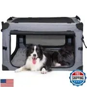 NEZUC Collapsible Dog Crates for Large Dogs Portable Soft Sided Travel Dog Ca