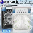 Cooling Desk USB Fan Mist Aircon Travel Quiet ICE Water Portable Rechargeable AU