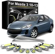 11Pcs Car LED Interior Light Bulb Kit, For Mazda 3 BL Mazda3 2010 2011 2012 2013 Vehicle Dome Trunk Indoor Lamp