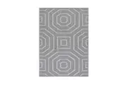 Efate Folk Grey Geometric Flatweave Rug