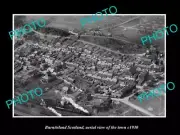 OLD POSTCARD SIZE PHOTO OF BURNTISLAND SCOTLAND AERIAL VIEW OF TOWN c1930 1