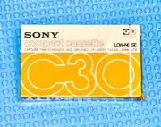 SONY VINTAGE A+B LOW NOISE 30 VS II BLANK CASSETTE TAPE (1) (PARTLY SEALED)