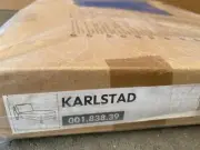 NEW IKEA KARLSTAD Add-On Chaise Lounge Cover Slipcover - Korndal Medium Blue