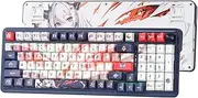 Redragon K686 PRO SE 98 Keys Wireless Gasket RGB Gaming Keyboard, 3-Mode Anime Mechanical Keyboard w/Hot-Swap Socket, Dedicated Knob Control & Sound Absorbing Pads, Custom Hi-Fi Linear Switch
