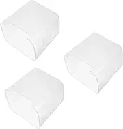 WEKADRIN 3pcs Transparent Fridge Organizer Box Versatile Storage Bins for Refrigerator Door and Shelf Material for Pantry Organization and Maximizing Space Efficiency