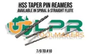 Taper Pin Reamer 1:48 Imperial iso standard HSS round shank variations 7/0 to 10