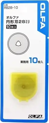 OLFA RB28-10 28mm SPARE ROTARY BLADE 10-COUNT 10Set