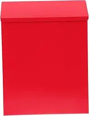 Yardwe European Mailbox Large Wall Mounted Letter Box Rustic Decorative Mailbox Iron Material Privacy Lock
