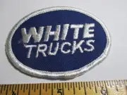 White Truck Patch Big Rig Semi 18 Wheeler Vintage NOS Embroidered Original