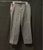 Dockers Gray Flat Front Original Khaki Pants Size 36 x 29 W/ Tag