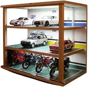 Alloy Car Model Toy Display Stand 1/32 Parking lot/car Model Display Rack Underground Garage Scene Alloy Toy car Collection st&or&ag&e Box Car Garage Protection Collectibles(Three-Story)