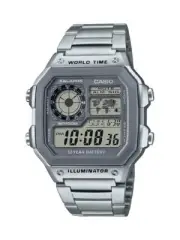 Casio AE1200WHD-7A 42 mm Silver Stainless Steel Men's Wristwatch
